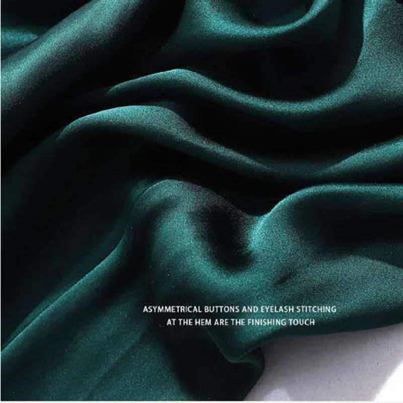 Платье женское однотонное атласное с рукавом до локтя Модное Длинное мягкое