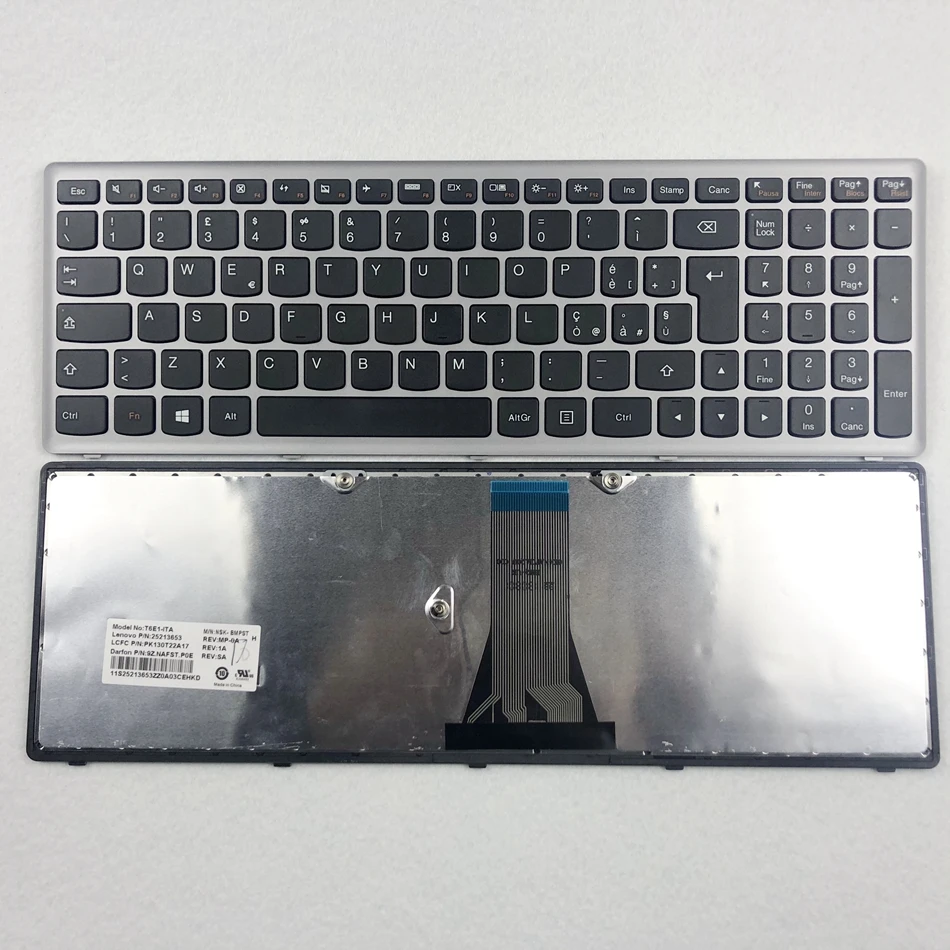 Французская итальянская клавиатура для Lenovo IdeaPad Z501 Z501-IFI Z501-ISE Z501A Z510 Z510-IFI PN 25213703 IT