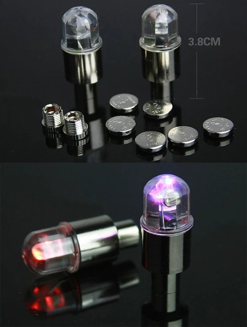 4 шт. водонепроницаемые светодиодные лампы на колпачок для автомобильных шин |