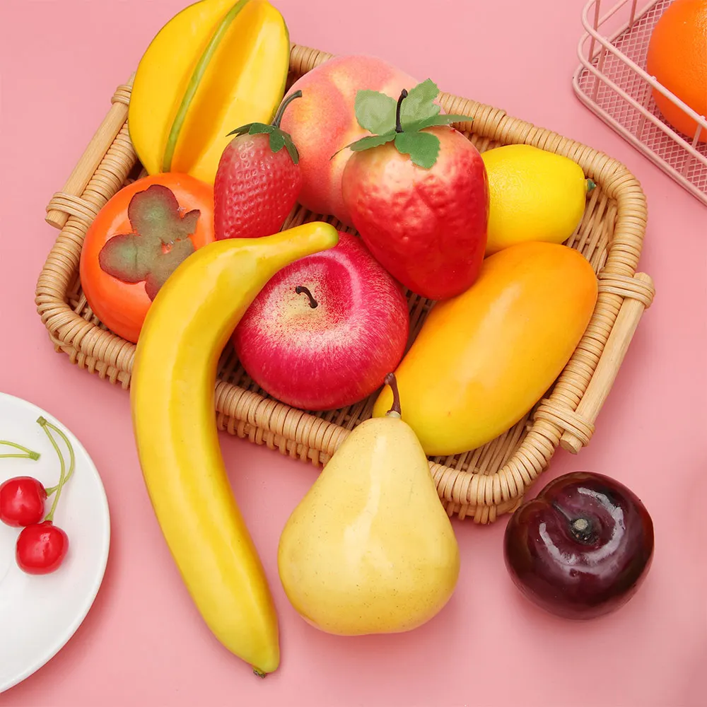 24 вида имитация фруктов модель еды искусственный реалистичный реквизит для