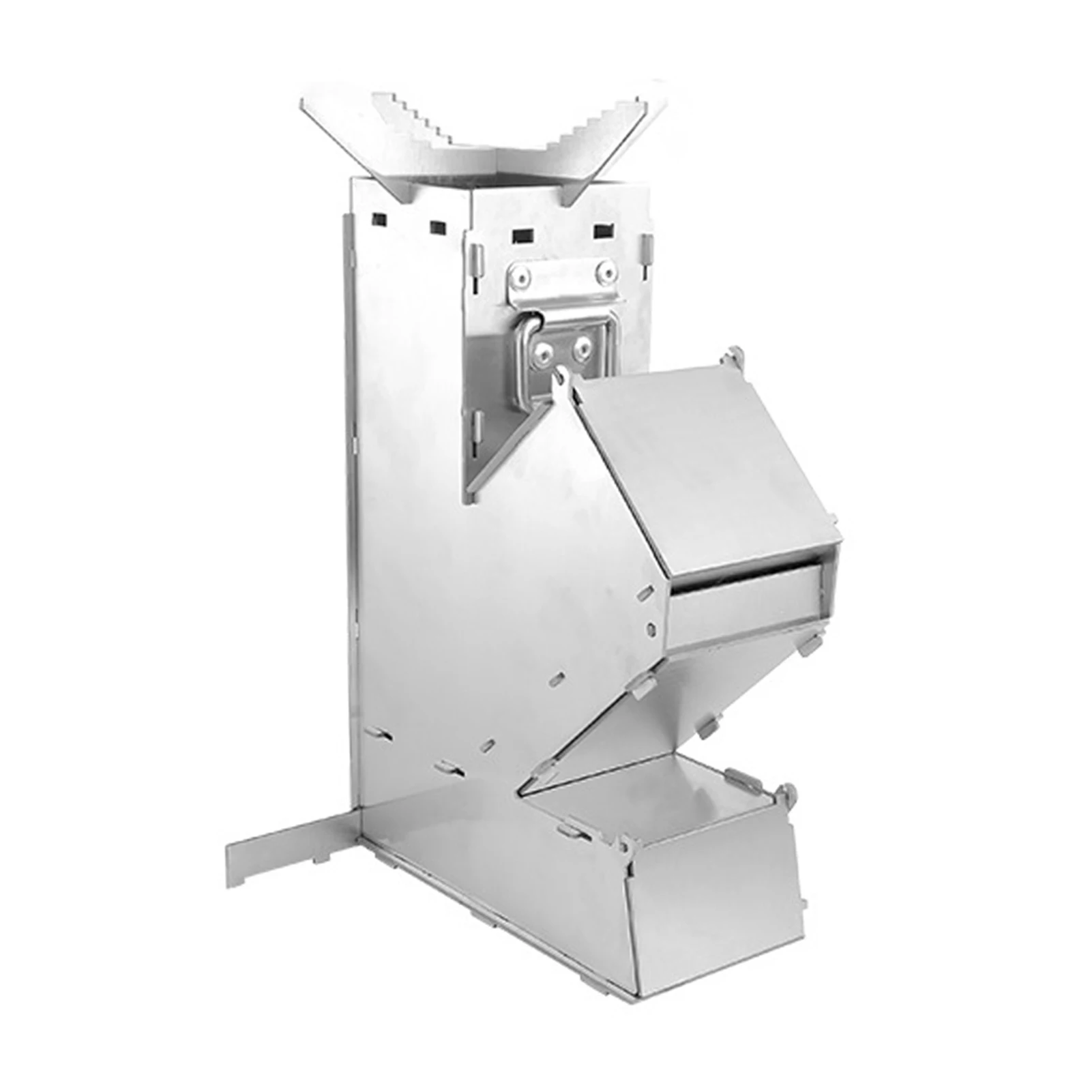 Туристическая Складная деревянная горелка портативная Съемная из нержавеющей