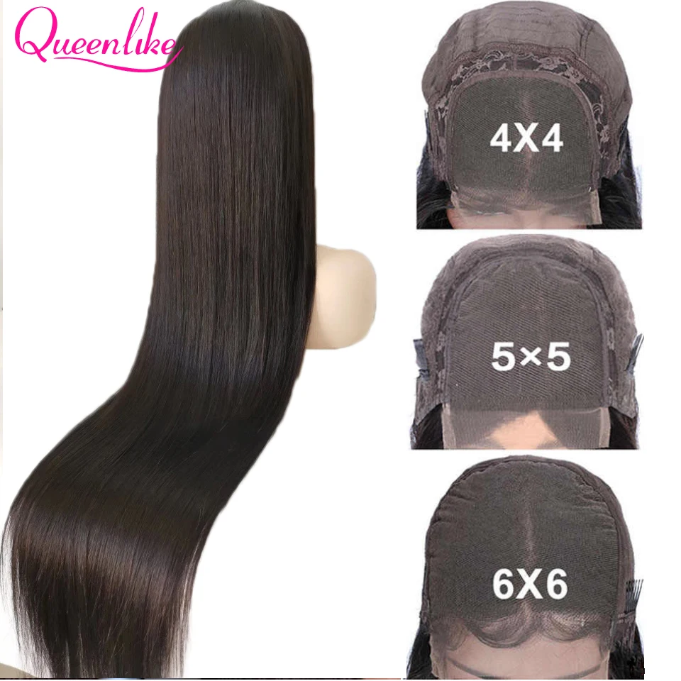 40 30 Inch Lace Front Human Hair Wigs 13X6 Hd Transparent Lace Frontal Brazilian Straight Hair For Women 4X4 5X5 6X6 Closure Wig