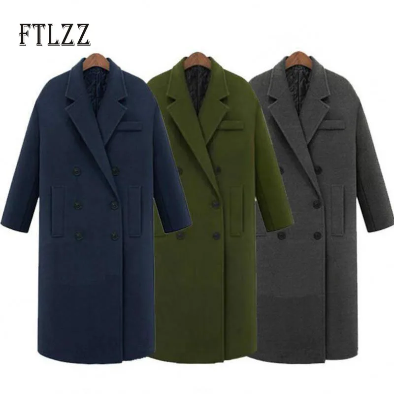 Модная женская повседневная шерстяная куртка больших размеров 2019 Новая зимняя