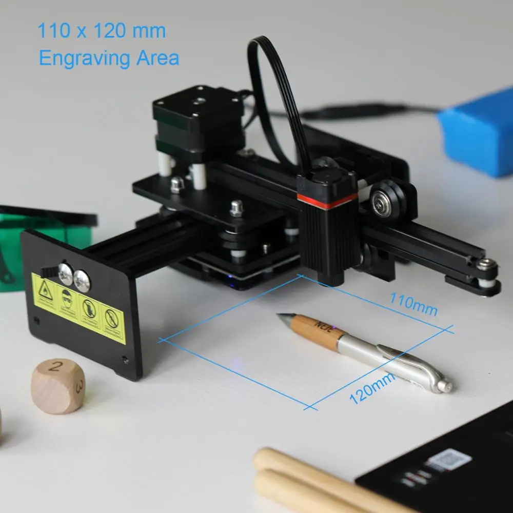 NEJE мастер 2 Mini 10 Вт с ЧПУ DIY лазерный гравировальный станок Фрезер Беспроводной