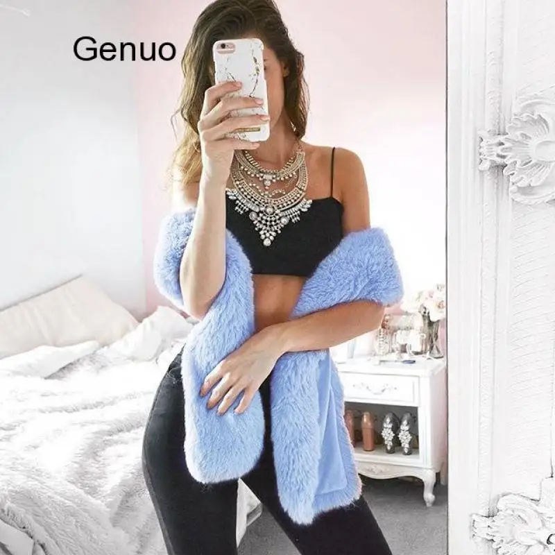 Женский искусственный Лисий меховой воротник мех шарф енота шапка и зимняя шаль |