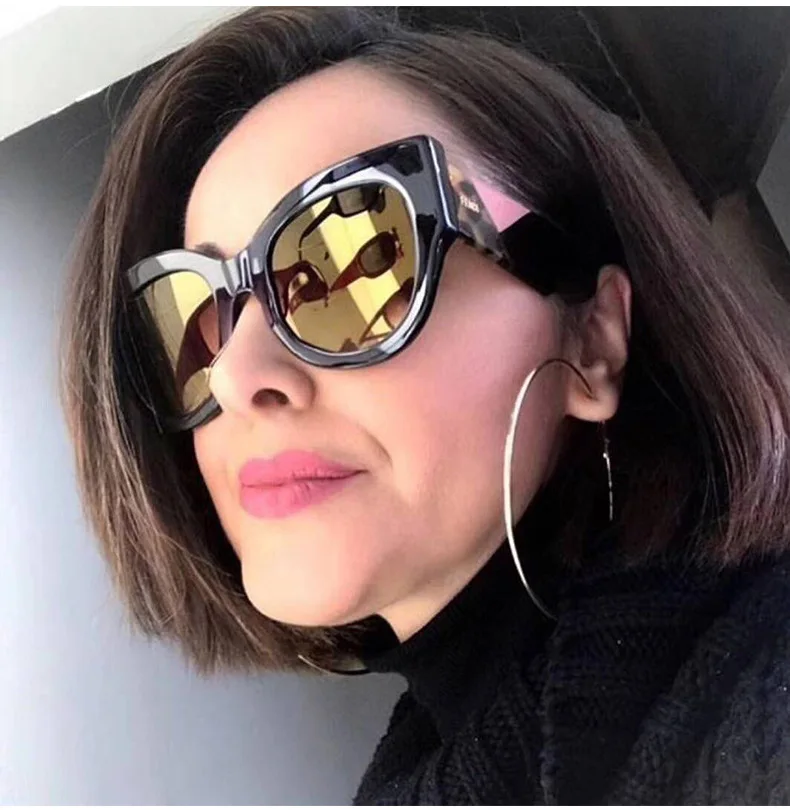 

2021 Hot-selling Women's Sunglasses, Box Personality Big Brand Sunglasses Sunglasses