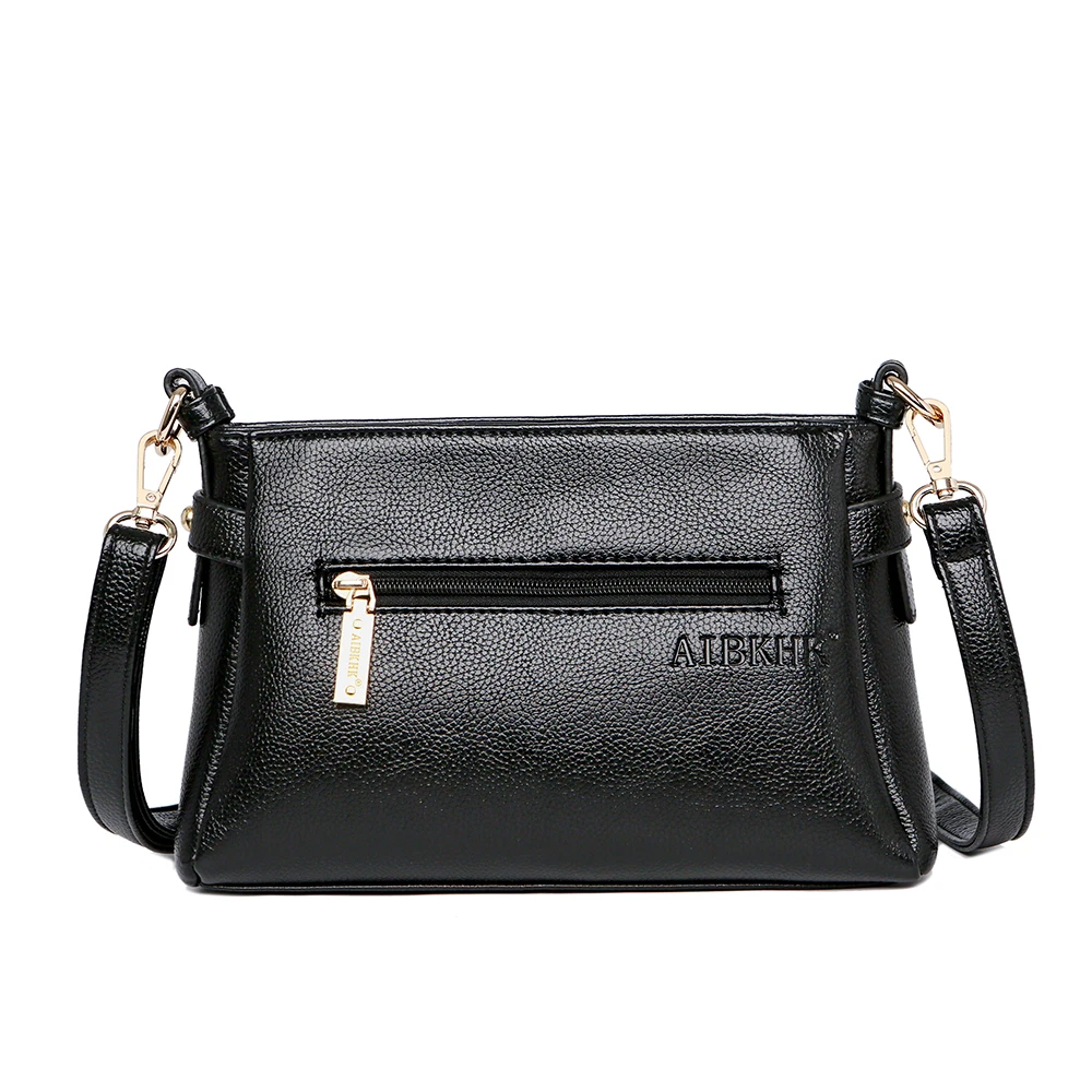 Модная женская сумка через плечо из натуральной кожи с регулируемым ремешком