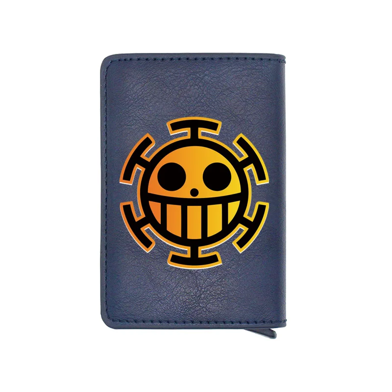 

Classic Funny Nautical Symbol Digital Printing Charm Credit Card Package Leather Aluminium Fashion Short Mini Wallet