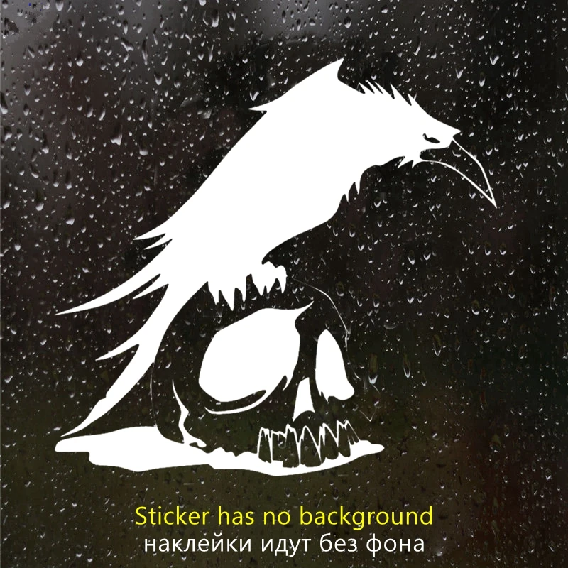 

CS-10587# наклейки на авто Ворон и череп водонепроницаемые наклейки на машину наклейка для авто автонаклейка стикер этикеты винила наклейки стайлинга автомобилей украшения на бампере автомобиля заднее стекло