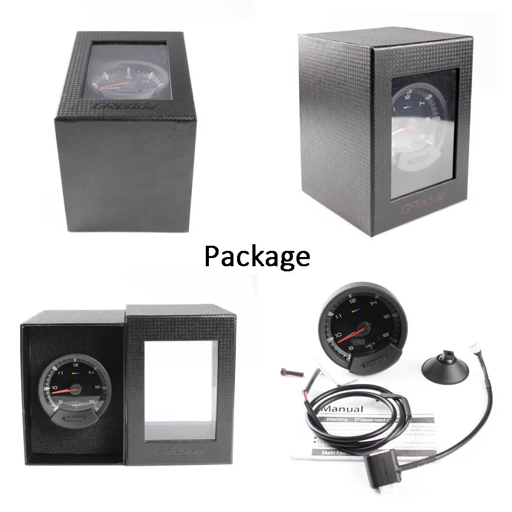 GReddi Sirius Meter Series Trust 74 мм 7 цветов Температура воды масла масляный пресс турбо
