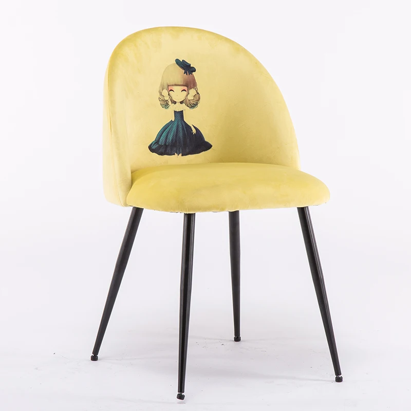 Новый скандинавский сетчатый красный стул для макияжа Ins туалетный чайного