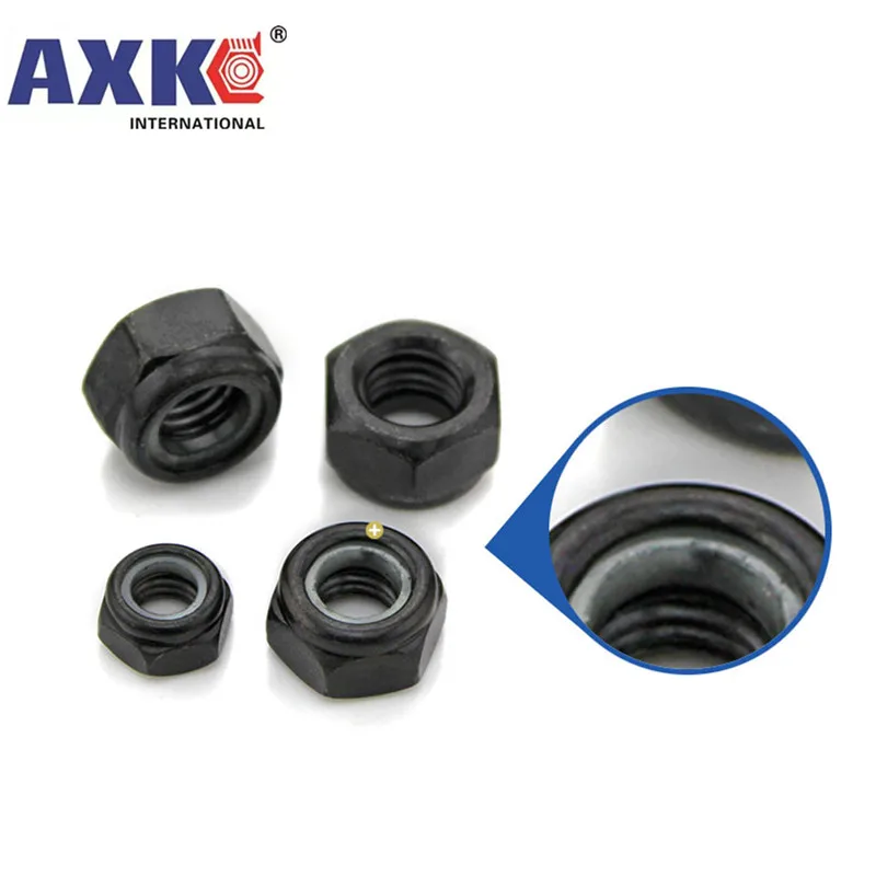 2/5/25 шт. M2 M2.5 M3 M4 M5 M6 M8 M10 M12 M16 304 Нержавеющая сталь черный шестигранный нейлон