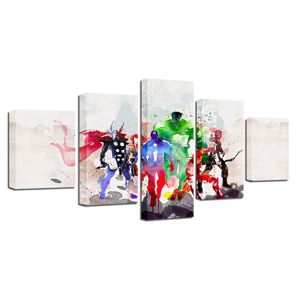 

Modern Home Decor Anime Scenery Flowers HD 5 Pieces Decoration for Room Decor Posters Wall Art Wall Decor Poste Wall Paintings