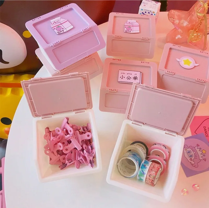 1 шт. настольный мини-ящик для хранения девочек-подростков | Дом и сад