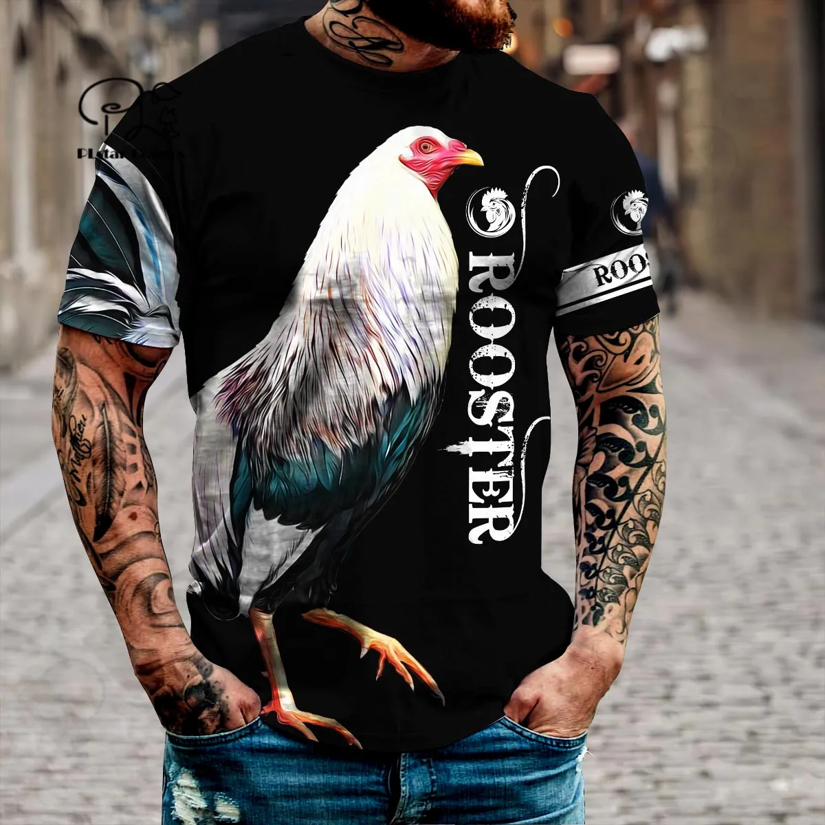 PLstar Cosmos 3DPrint Newest Rooster Animal Flag Art уникальная Мужская/женская уличная одежда Harajuku