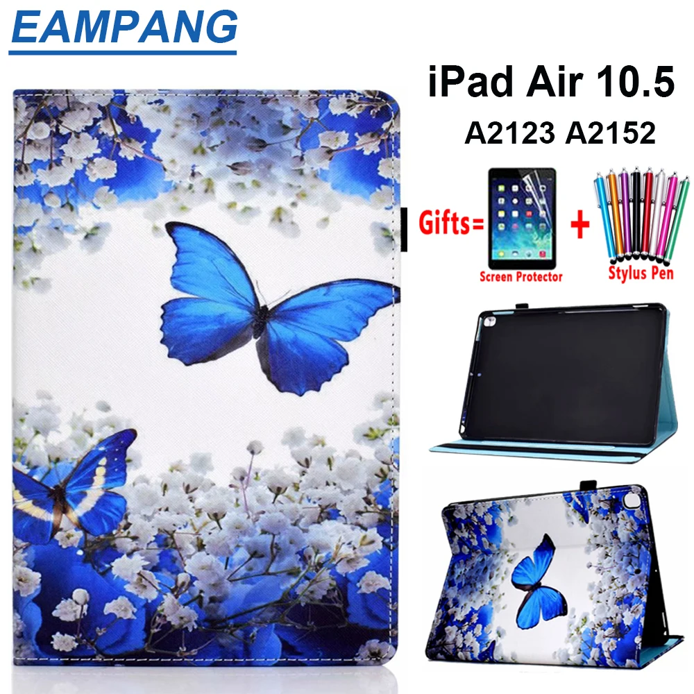 

Case for iPad Air 10.5 2019 A2123 A2152 Shockproof Silicone Smart Flip Tablet Shell Cover for iPad Air 10.5 Funda