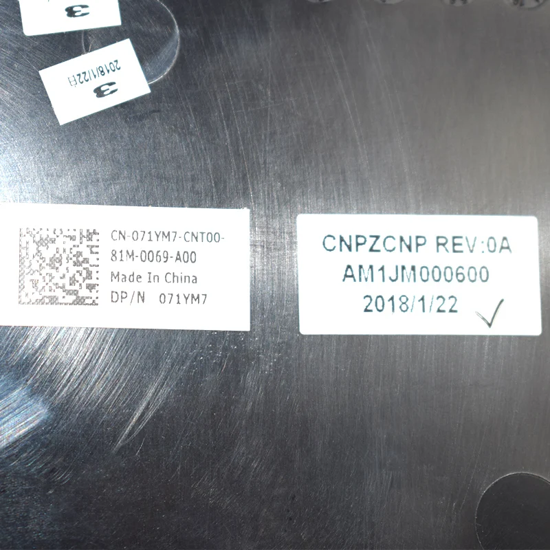 Новая Оригинальная крышка нижней двери ноутбука DELL Alienware 15 R3 R4 E 71YM7 071YM7 AM1JM000600