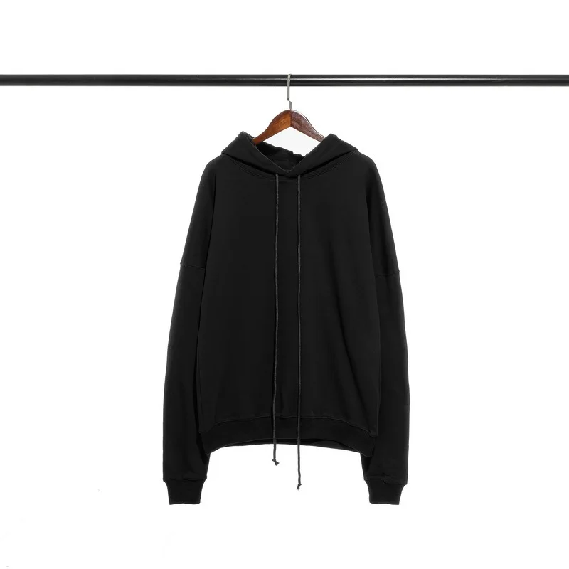 

Welldone high street Hooded Sweater Street loose back letter hooded Plush sweater for men and women