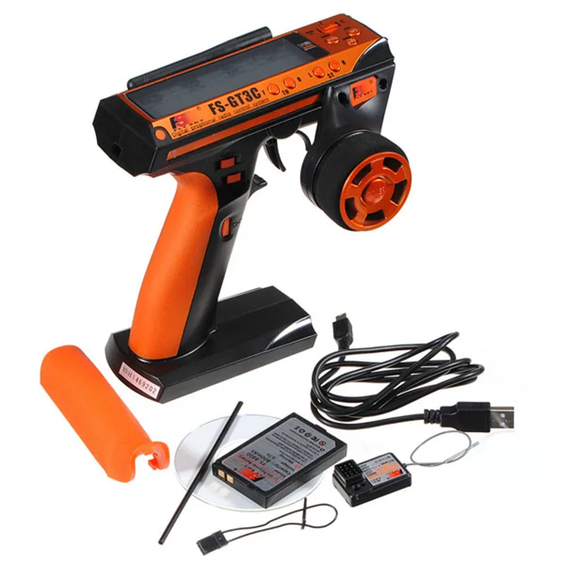 2 4G FLYSKY GT3C FS-GT3C 3 канала RC ЖК-дисплей передатчик пульта дистанционного Управление с