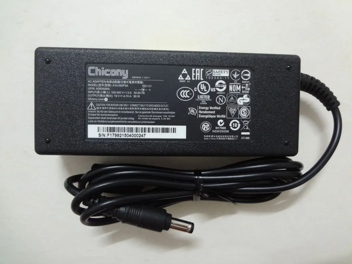 

NEW Chicony 19V 4.74A 90W 5.5mm*1.7mm A10-090P3A AC Adapter FOR Acer Aspire E5-771 E5-771G Notebook Original Charger