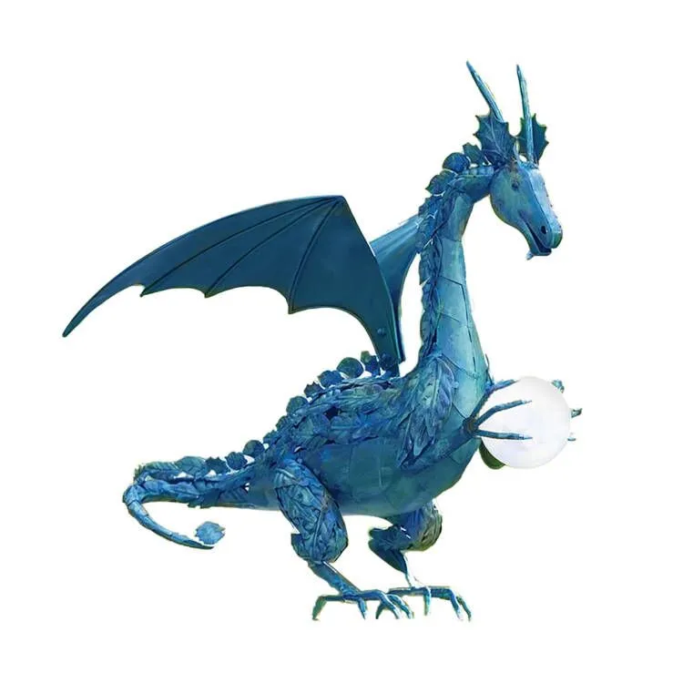 

Resin Flying Dragon Holding Ball Dragon Statue Long Dungeons Dragons Fantasy Fairy Garden Decor Crafts Figurine 21*19*23cm