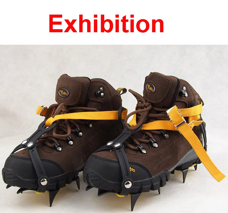 10 зубов ледяной захват Нескользящие скалолазание кошки бутсы покрытие обуви