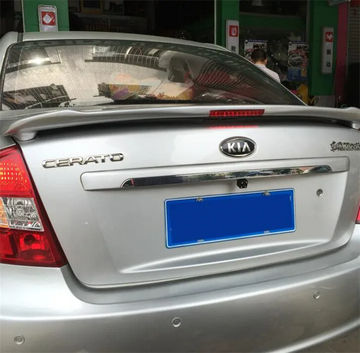 Спойлер для KIA Cerato 2007-2013 спойлер с светильник кой высококачественный материал ABS
