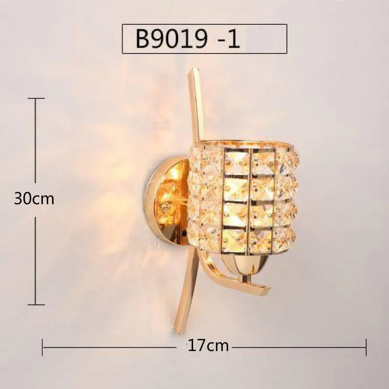 Современный хрустальный настенный светильник роскошный для ванной комнаты