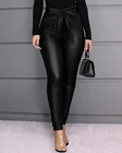 Женские штаны Hirigin из искусственной кожи, модные эластичные облегающие леггинсы с эффектом пуш-ап, женские брюки