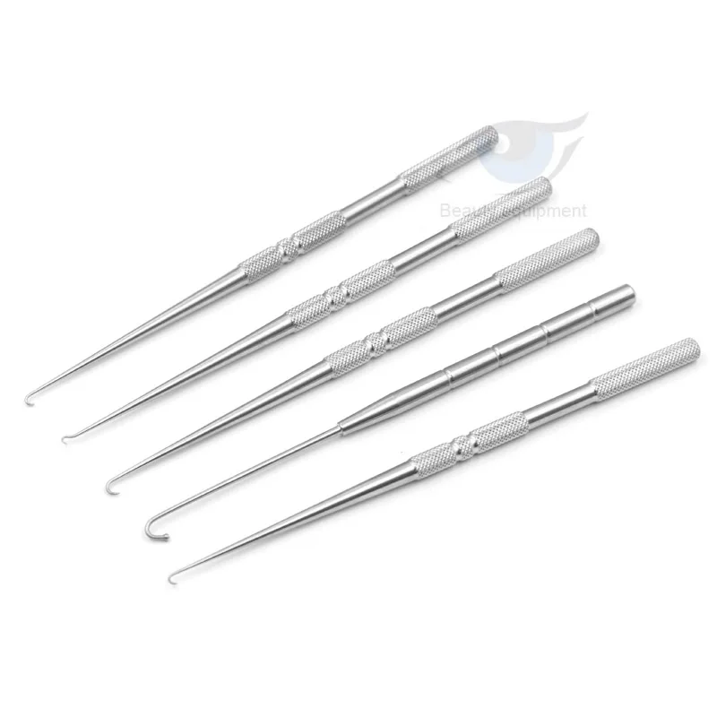 Stainless steel cosmetic plastic question mark type hook blunt head sharp single eyelid facial skin | Красота и здоровье