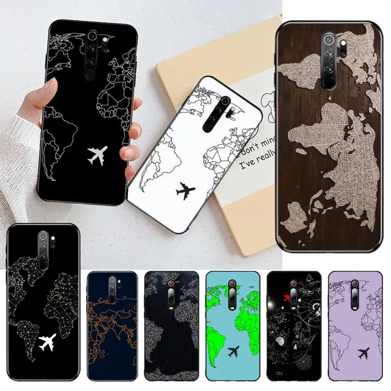 Роскошные Популярные самолеты карта пользовательские фото мягкий чехол для