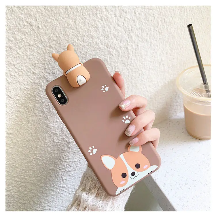 Cartoon Corgi Dogs Soft TPU Case For Xiaomi mi 11 Lite Mi10 10T Phone Cover Redmi Note 10 10s 9 9A 9C 8 Pro 9T 8T 7 POCO X3 | Мобильные