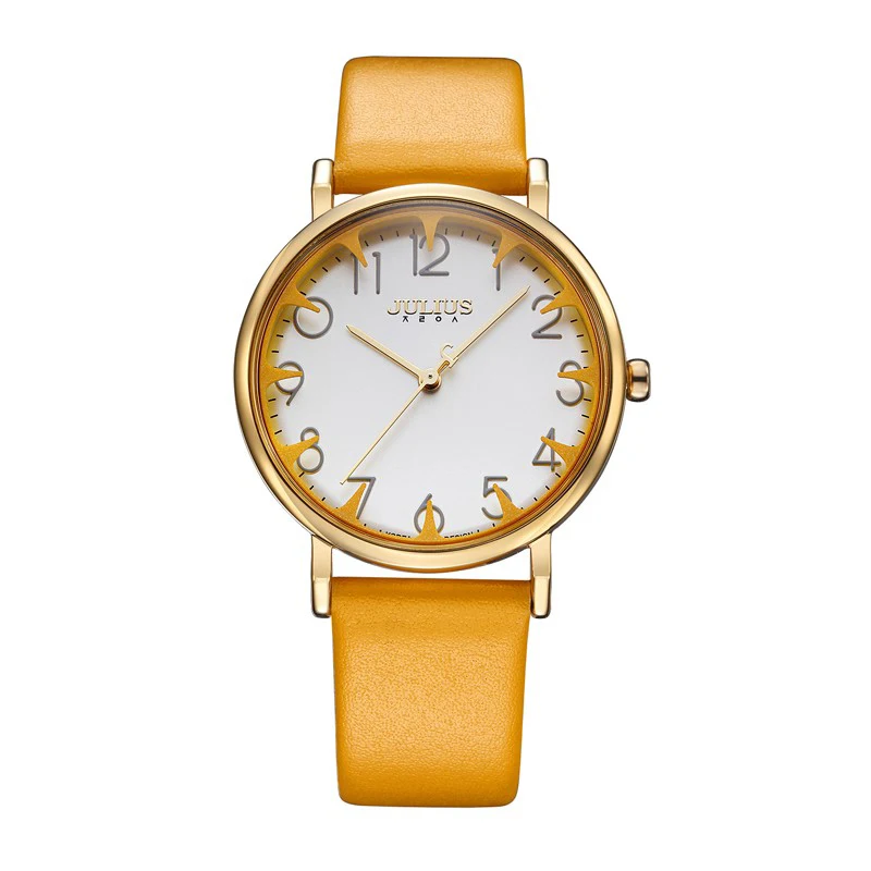 Часы JULIUS женские кварцевые в японском стиле модные ретро-часы с браслетом под