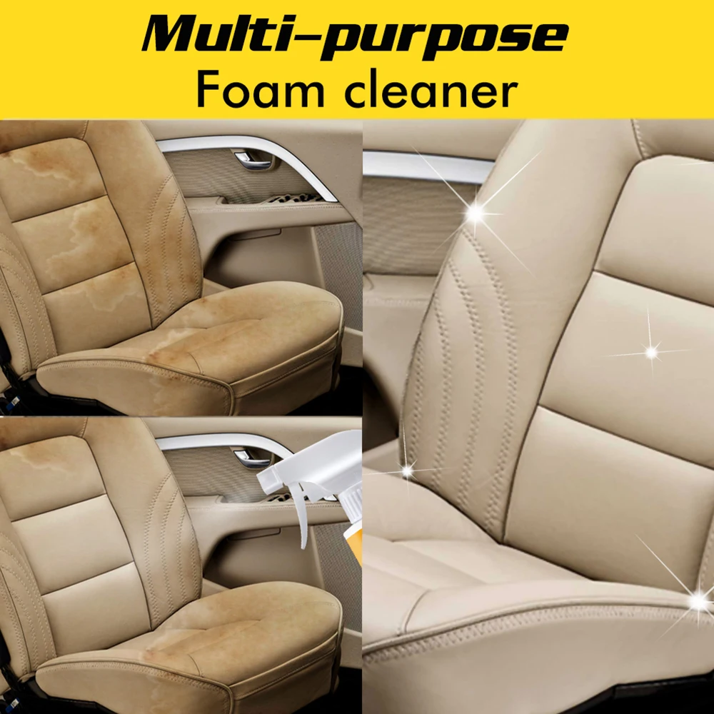 

2021 30ml/100ml Multifunction Foam Cleaner Household Washing No Rinse Decontamination Cleaning Car Care Automotive Foam Cleaner
