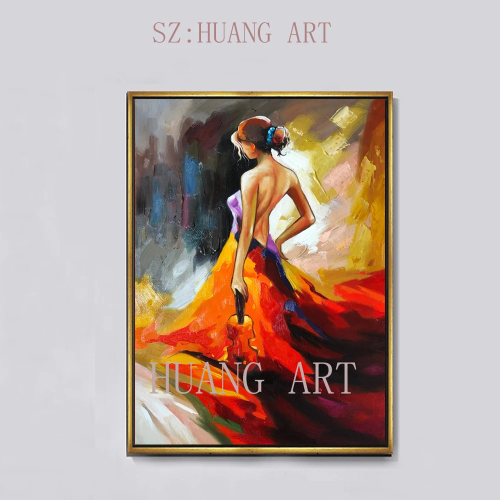 Новое поступление ручная работа высокое качество искусственная картина маслом