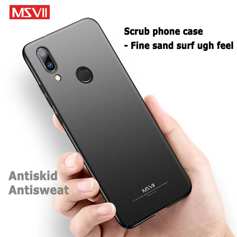 P20 Lite чехол MSVII Ультратонкий матовый жесткий из поликарбоната для Huawei P 20 Pro Plus