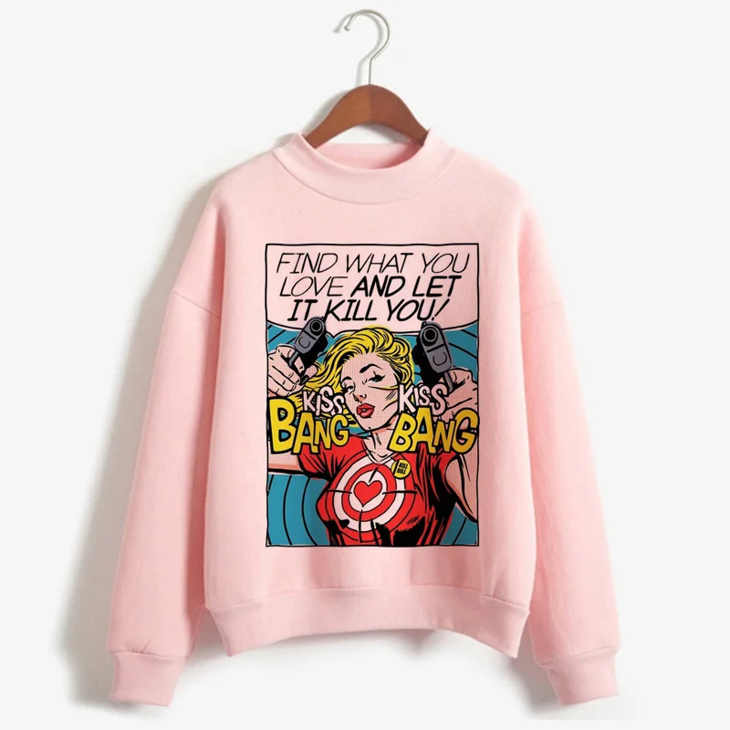 90s Графический Harajuku Ullzang толстовки для женщин осень зима теплый корейский стиль кофты Забавный мультфильм гранж каваи толстовка женская