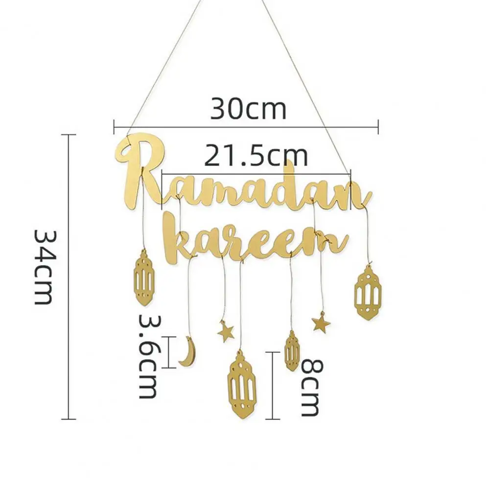 

Stars Moon Wall Pendant Easy to Use Multi-purpose Wood Lucky Letter Wall Decorations for Wall Stickers Home decoration