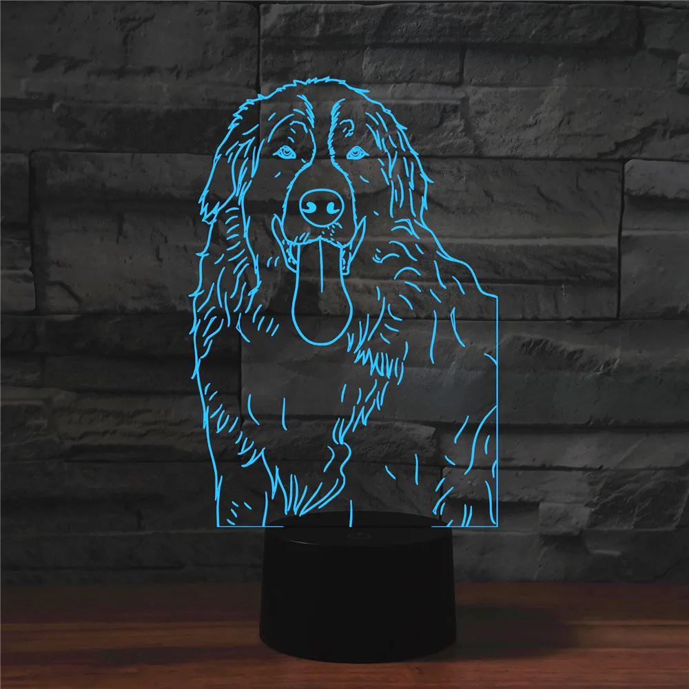 

Golden Retriever 3D led Lamp USB Touch Remote Control Nightlight Dor USB Table Lamp for Bedroom Decor Lighting Kids Holiday Gift