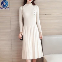 women sweater dress autumn winter new womens long stretch pullover sweaters fashion pullover knitted dresses clothing trend