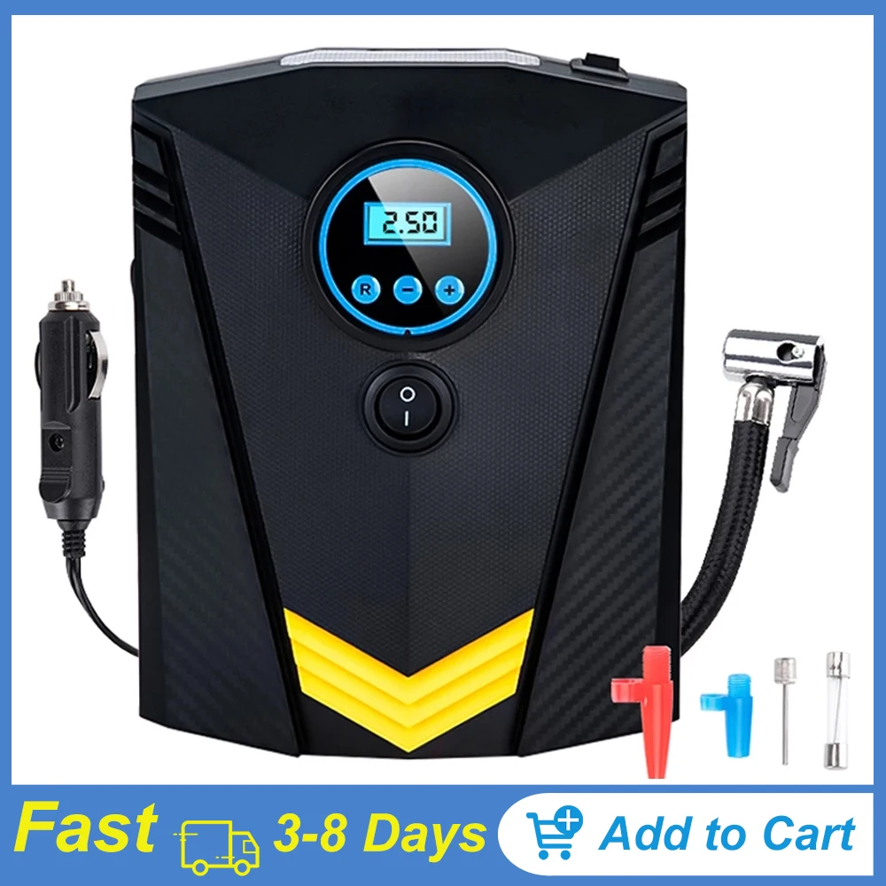 Автомобильный воздушный компрессор насос 12 В для электрических шин надувной