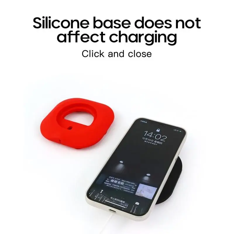 

Magnetic Wireless Charger Silicone Base Desktop Charging Bracket Fixed Suction Cup For IPhone12 Series Wireless Charger Holder