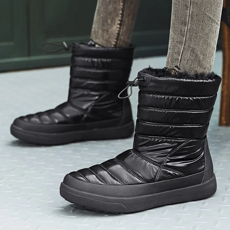 

Fashion Boots Female Women Shoes Warmest Plush Snow Boot Big Size Women's Winter High Boots Waterproof Luxury Platform Shoes B66