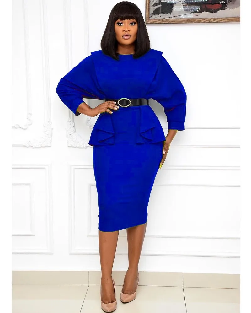 Женское облегающее платье элегантное офисное в африканском стиле весна осень