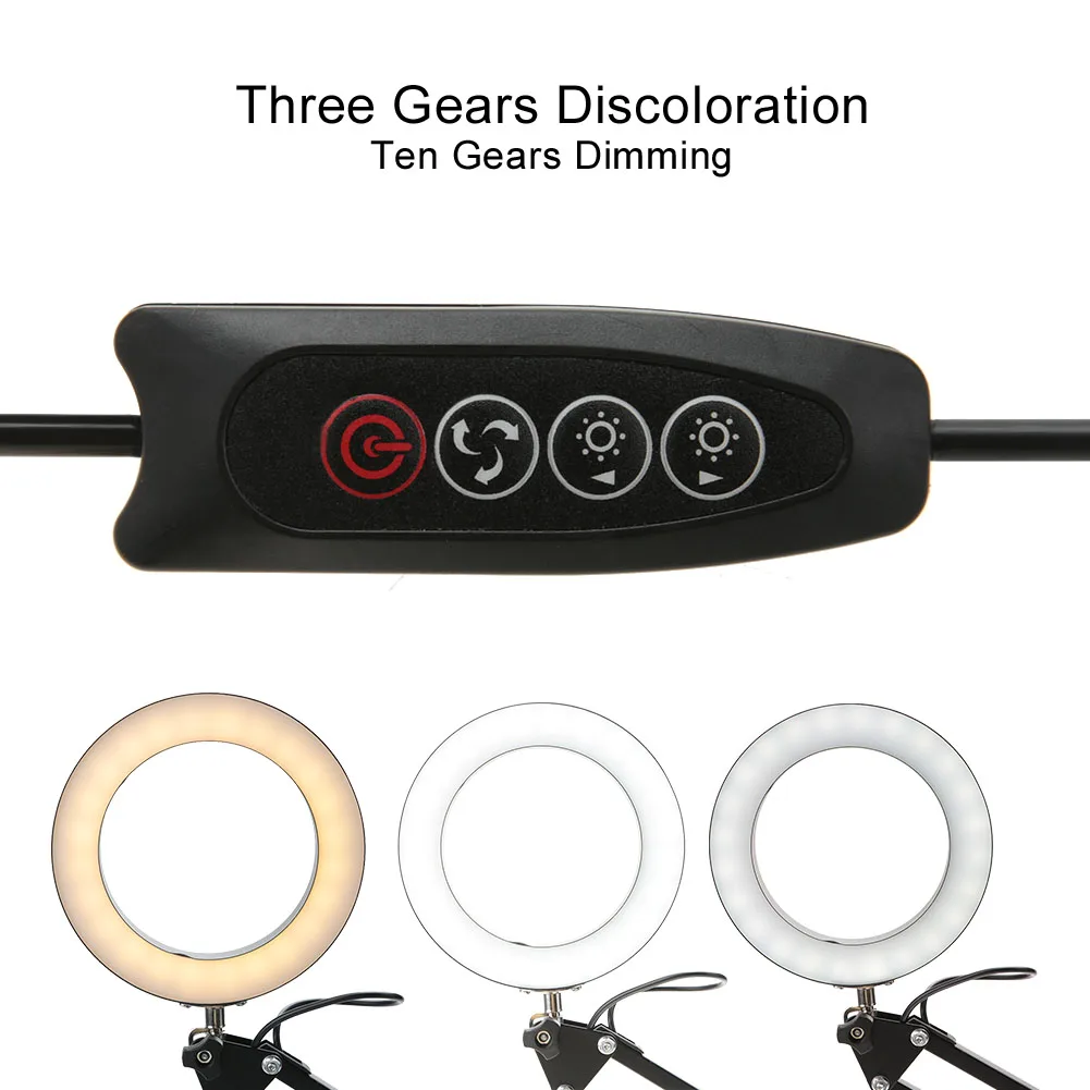 Светодиодный складные настольные лампы с поворотным механизмом макияж лампа