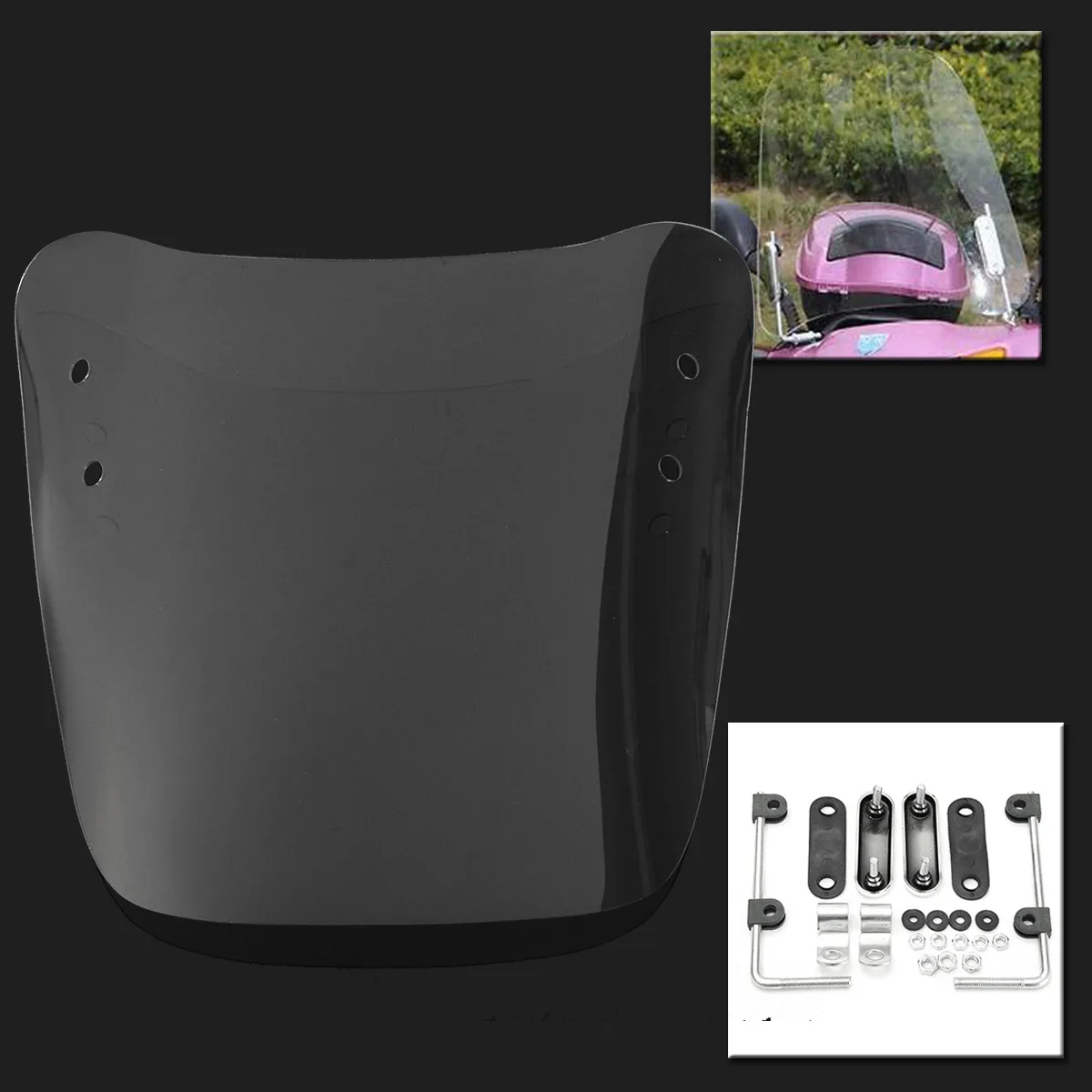 Универсальные прозрачные ветрозащитные стекла Autoleader для мотоциклов и скутеров