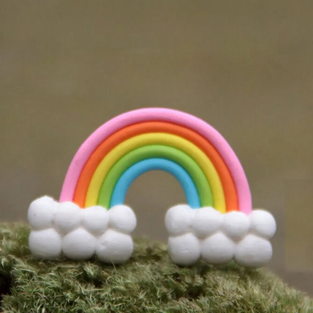 DIY Красочные Радуга торт Топпер пирог на день рождения или свадьбу облако День