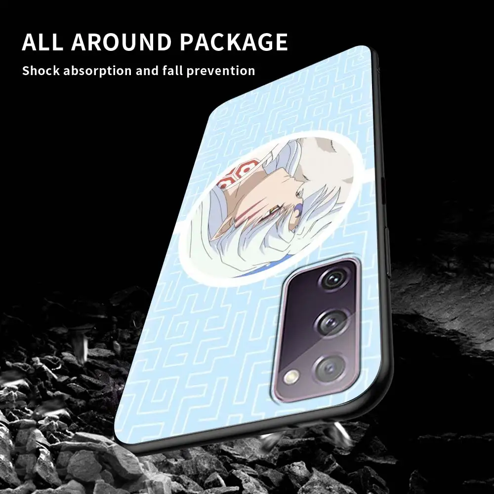 

Tpu Phone Case for Samsung S20 FE S21 10 S9 Plus S8 S10e Note 20 Ultra 10 Lite 9 8 Soft Cover Capas Sessyoumaru Anime