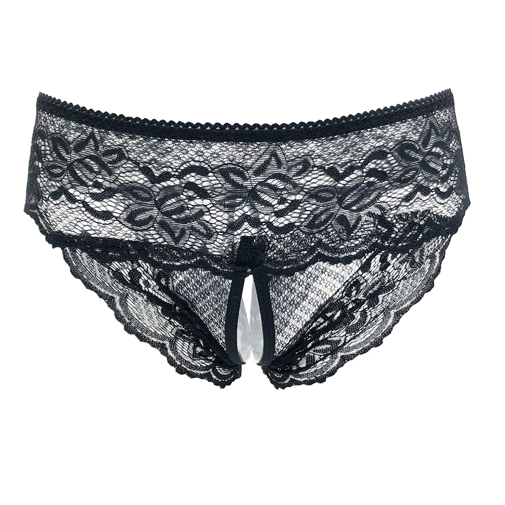 Женское сексуальное нижнее белье Эротические трусики с открытой промежностью