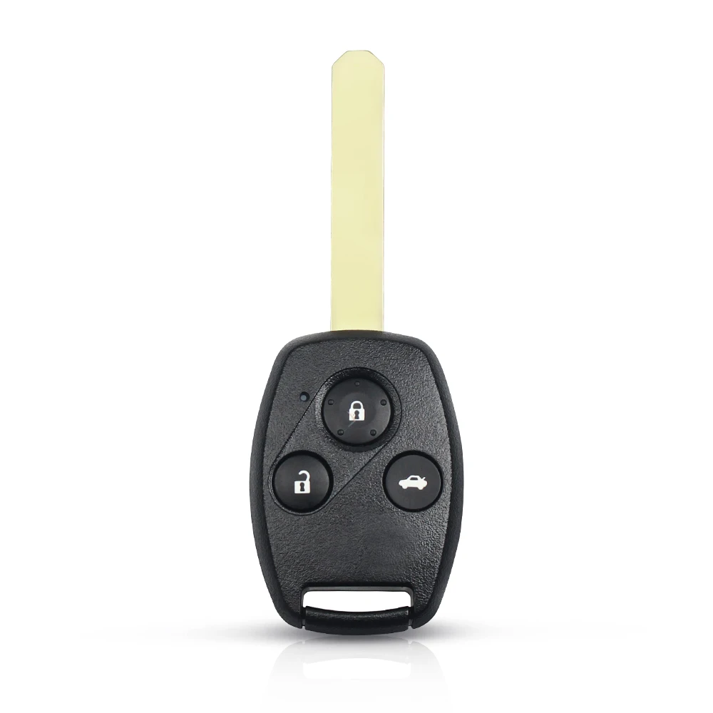3 Button With Pad KEYYOU 2/3/3/4 кнопки необработанное лезвие дистанционный ключ для автомобиля в виде ракушки для Honda Fit Accord CRV Pilot Insight Джаз HRV Fob чехол Крышка - Цвет: 3 Button With Pad